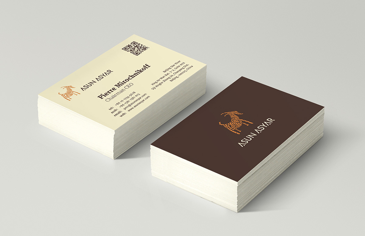 Asun Asyar business cards.