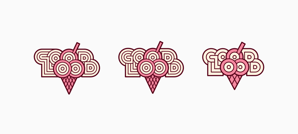 3 versions of the base mark.