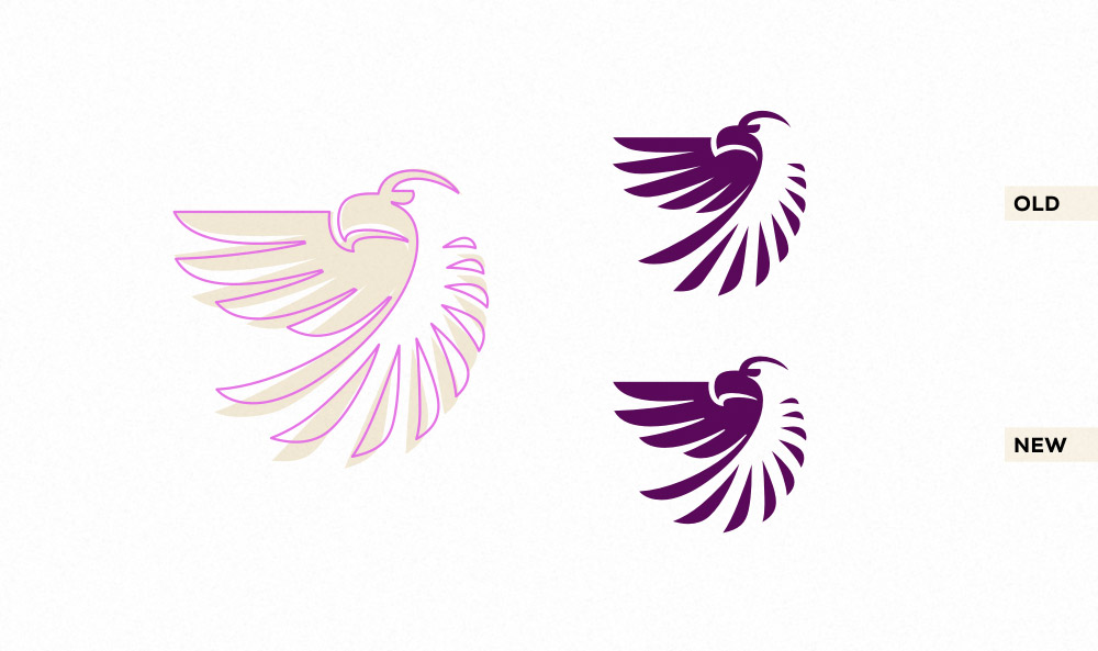 Redrawing the eagle.