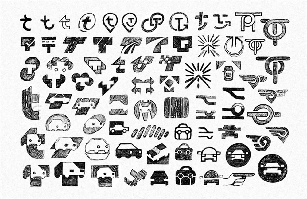 Sketches: symbols.